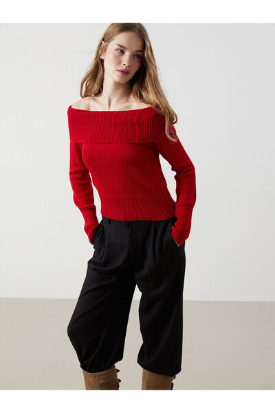 LC Waikiki Pulover de damă cu gât barcă - W4EG02Z8