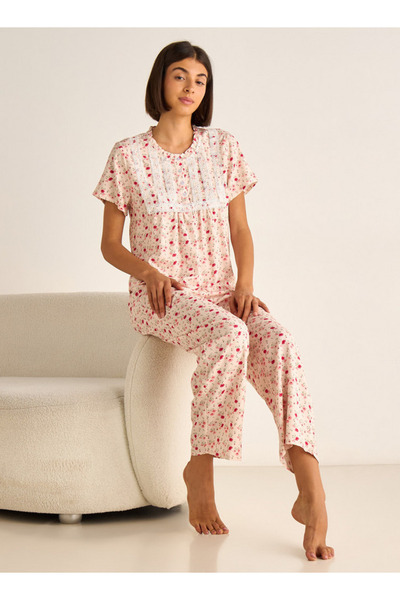 FAV Pyjama Set Top and Trousers Rayon