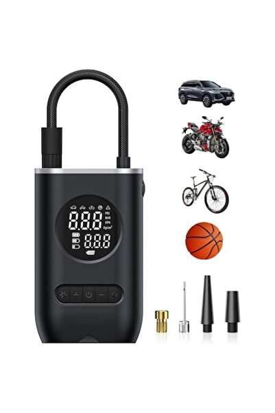 SMART GADGETS C&A Compresor de aer auto portabil cu afișaj digital LED, oprir...