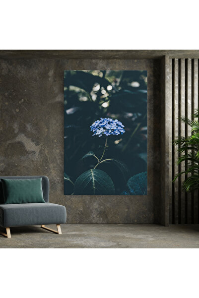 Arthub Canvas Painting, Bedroom And Living Room, Flowers, Forest Blue Flower
