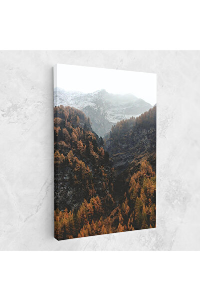 Arthub Canvas Painting, Bedroom And Living Room, Landscapes, Autumn Mountain