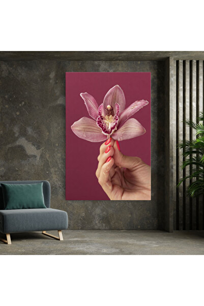Arthub Canvas Painting, Bedroom And Living Room, Flowers, Orchid Holding