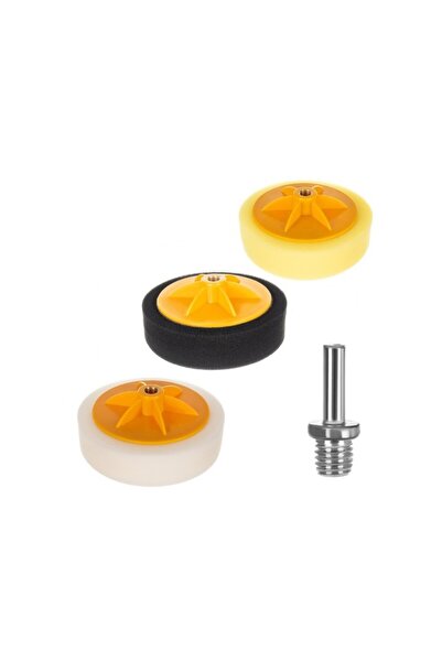 zola Polish sponge set, 3 pieces, sponge adapter, sponges with different abrasion classes