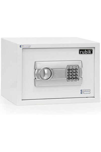 RUBIK Safe Box A4 Document Size with Digital Lock and Override Key RB-25EGC (25x35x25cm) White