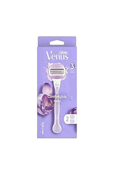 Venüs Venus Comfort Breeze Razor + 2 Blades (For Women - Purple)