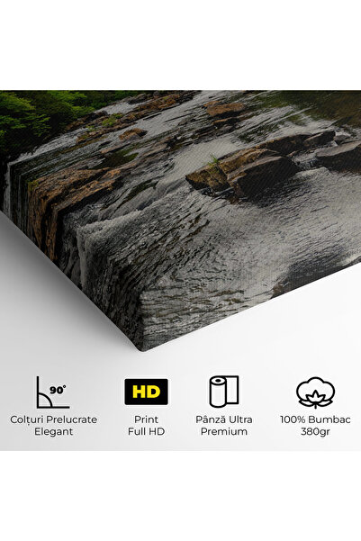 Arthub Canvas Painting, Bedroom And Living Room, Landscapes, Small River Forest