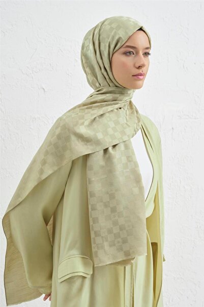 Armine Elegance Silk Cotton Checker Shawl 54