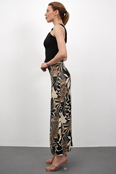 Hisleria Zippered Satin Fabric Long Skirt - Brown (Suitable for Hijab)