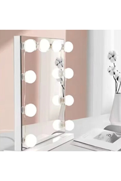 Amir Set 10 Becuri LED pentru Oglinda de Machiaj cu 3 Moduri de Iluminare