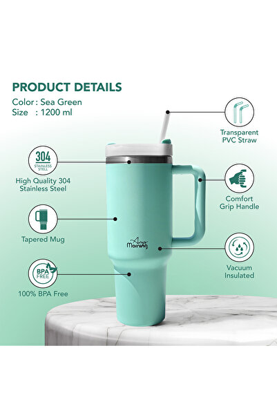 Any Morning SI2440217 Termos Mug 1200 ml Green