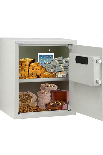 RUBIK Safe Box Digital Keypad & Key Lock RB-45EGX (45x38x30 cm, White)