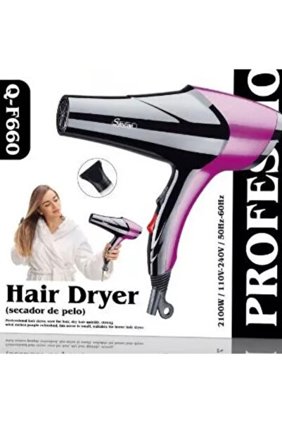 Mihai Portable hair dryer Q F660 Color black/purple