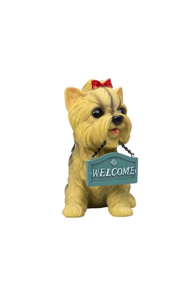 Z-Tools Decorațiune de grădină, din rășină, model cățeluș, înălțime 16cm / ZT...