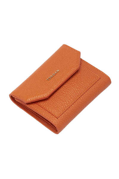 Tergan Orange Genuine Leather Women's Wallet - S1Cb00005809-J35