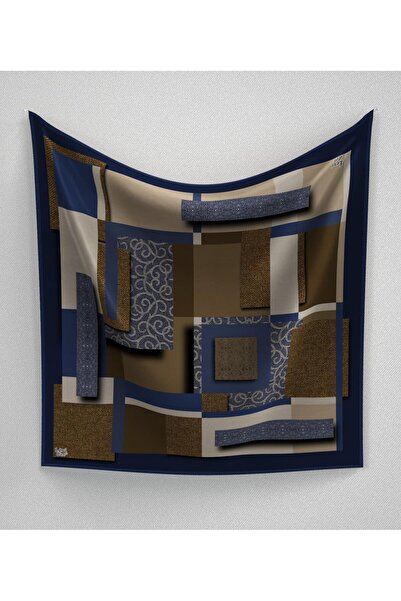 Levidor Geometric Classic Pattern Sparkling Crystal Scarf