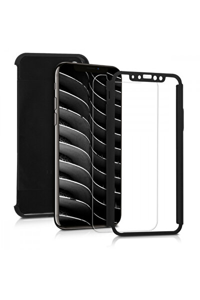 KWmobile Case for Apple iPhone X / iPhone XS, Polycarbonate, Black, 43751.68