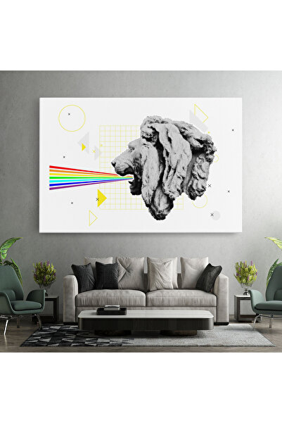Arthub Canvas Painting, Bedroom And Living Room, Modern, Lion Collage