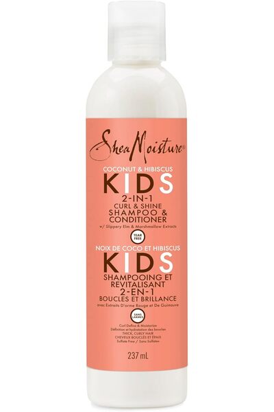 Shea Moisture شامبو وبلسم 2 في 1 لتجعيد الشعر ولمعانه بجوز الهند والكركديه لل...