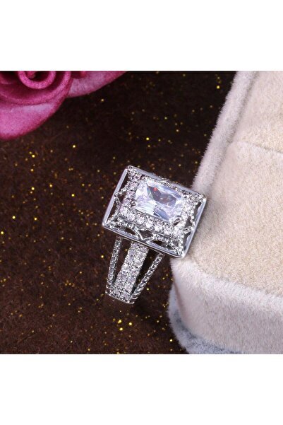 Pursehuit Inel argintiu, cu pietre de zirconiu, Niky C21 - 8 (circumferință: ...