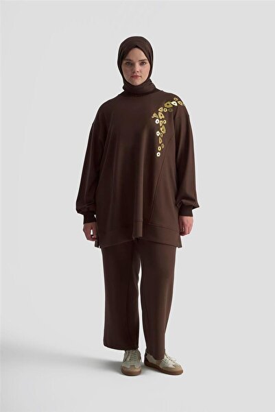 Armine Takım 25KD1911 Kahverengi