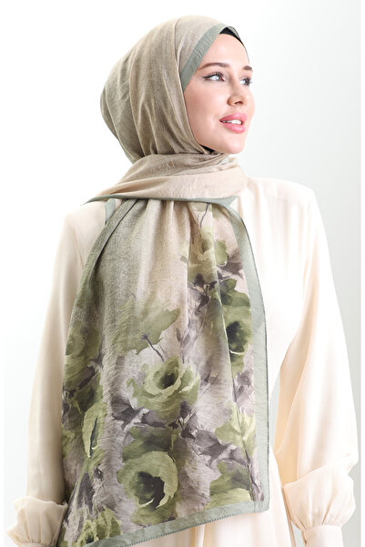 sefamerve Σάλι από φυσικές ίνες Karaca 82009-13 Çağla Green