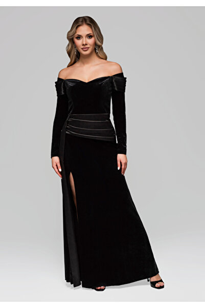 OMBRE Evening dress LA-OM-DLR254 - black