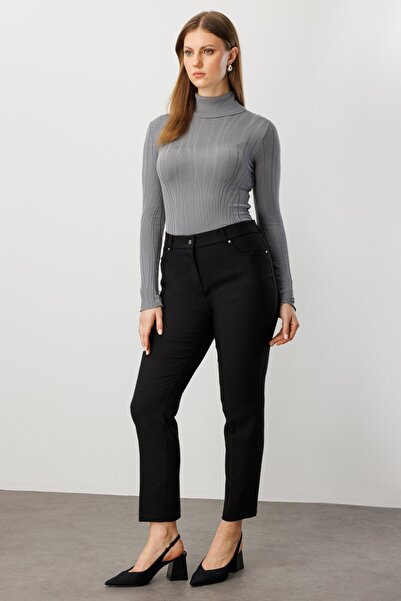 Ekol Narrow Leg Plus Size Trousers