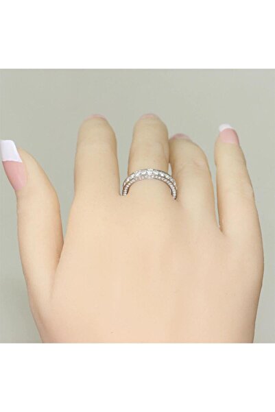 Pursehuit Inel de tenis din argint cu pietre de zirconiu, Sigmunda C4 - 7 (circumferință: 54,5 mm)