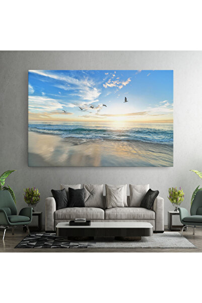 Arthub Canvas Painting, Bedroom And Living Room, Landscapes, Beautiful Beach