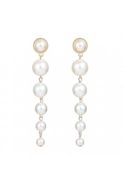 OEM Long Pearl Symphony earrings 18K gold plated 10 cm