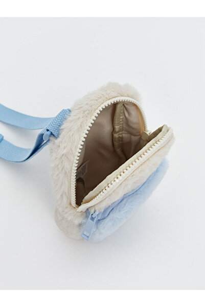 LC Waikiki New Season Stitch Printed Plush Girl's Shoulder Bag