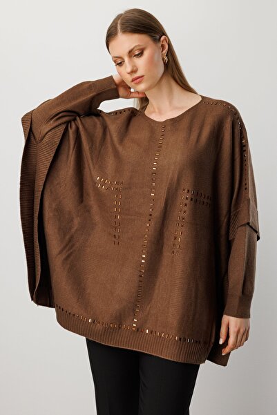 ON Stone Detailed Batwing Sleeve Knit Sweater-60301