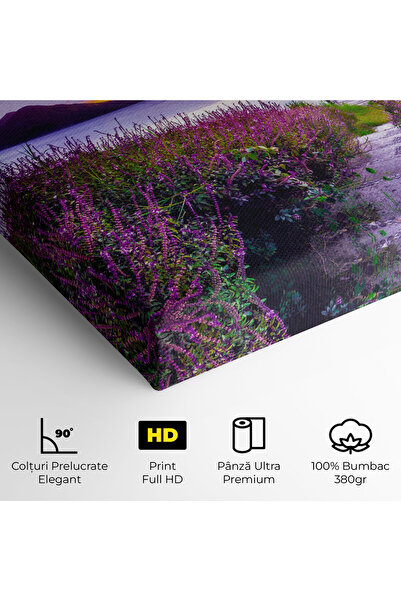 Arthub Canvas Painting, Bedroom And Living Room, Landscapes, Purple Lake