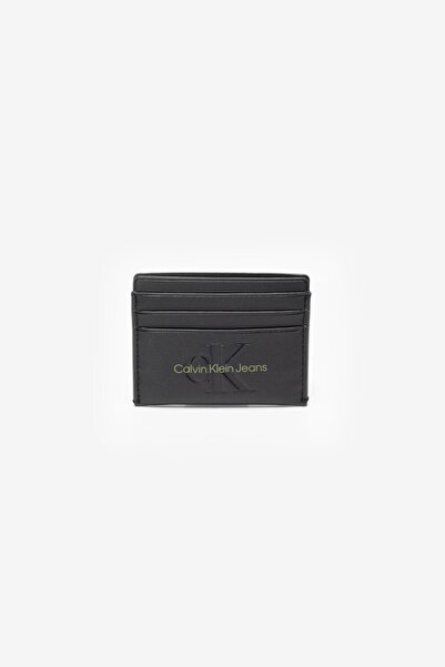 Calvin Klein Men's Brand Logo Smooth Surface Slate Grey Lime Punch Card with ...