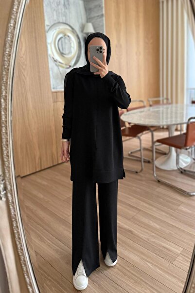 Ka Hijab Arlena Premium Rayon Suit - Black