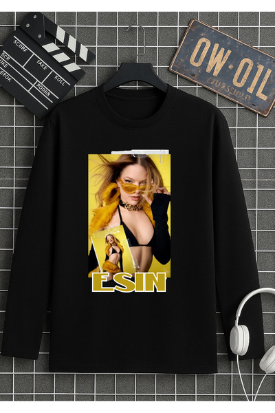 RYO FASHİON Tricou cu mânecă lungă, negru, model-1, grupul Manifest: LİDYA, M...