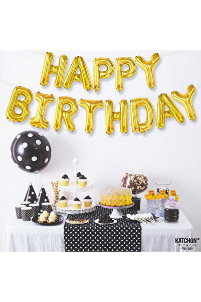 BALON DİYARI Happy birthday balon Tüm Renkler DEV BOY 30cm harfler