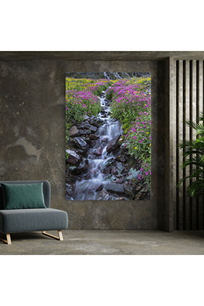 Arthub Canvas Painting, Bedroom And Living Room, Landscapes, Water Falling Field