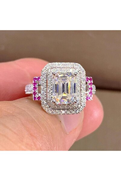 Pursehuit Inel argintiu, cu pietre de zirconiu, Zedina C6 - 7 (circumferință:...