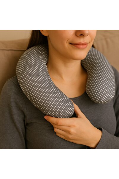 H&İ HOME TEXTILE Kiraz Çekirdeği Yastığı - Boyun Yastığı- Omuz Yastığı- Yastığı - 570 Gram