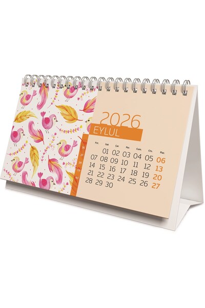 Gıpta 9x17 Bristol 2026 Üçgen Masa Takvimi