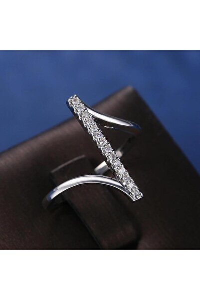 Pursehuit Inel argintiu, cu pietre de zirconiu, Sigrund C4 - 7 (circumferință: 54,5 mm)