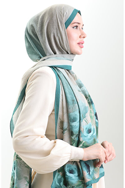 sefamerve Σάλι από φυσικές ίνες Karaca 82009-06 Μπλε βενζίνης