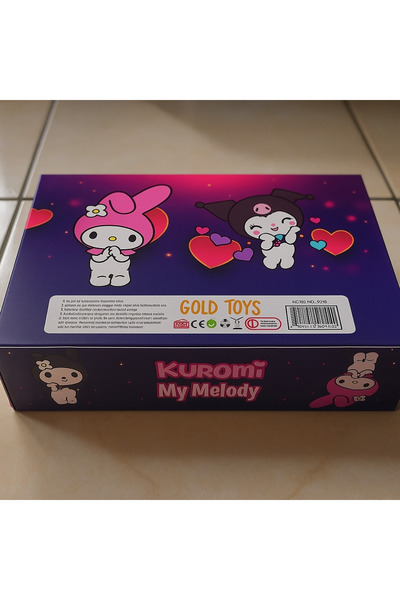 Uğur bebe 26×16 cm Box Kuromi & My Melody Toy Set Gold Toys Licensed Boxed Toy Girl's Gift