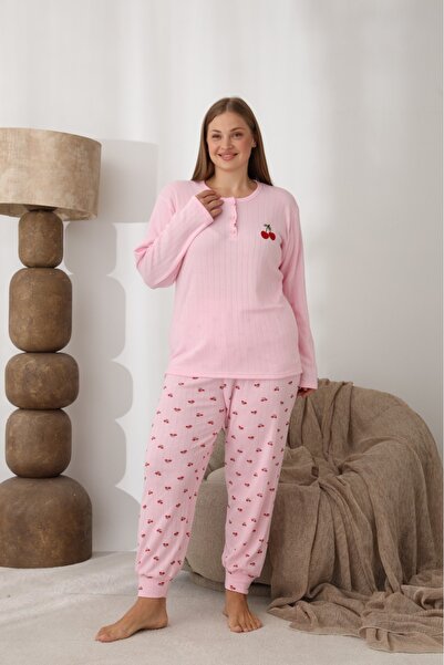 CALİA Women's Plus Size Oversized Pajama Set