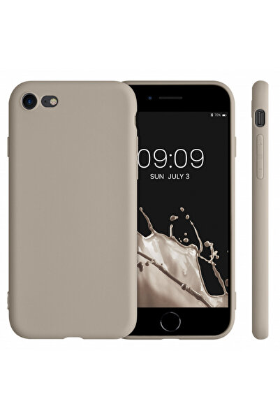 KWmobile Case for Apple iPhone 8 / iPhone 7 / iPhone SE 2, Silicone, Cream, 39458.125