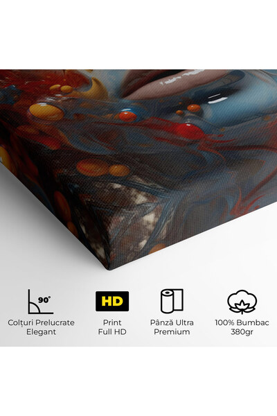 Arthub Canvas Painting, Bedroom And Living Room, Women, Pretty Blue Face