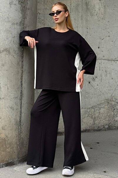 VAGGON Yan Striped Detail Oversized Double Set