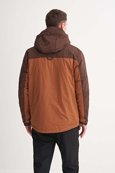 Cazador Micro Fabric Brown Coat Caz 13270