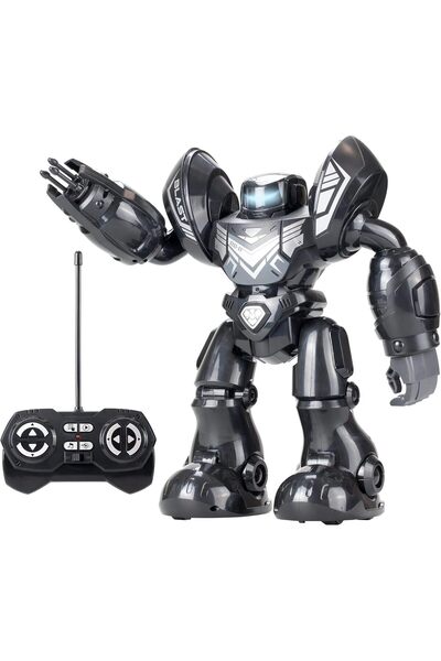 Silverlit YCOO Robo Blast Black - Remote Controlled Shooting Robot with Music & Dance